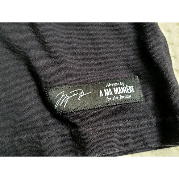 EUC Jordan x A Ma Maniere AJ2 Long Sleeve BLACK Tee AMM DJ9758-010, SMALL - Picture 4 of 8